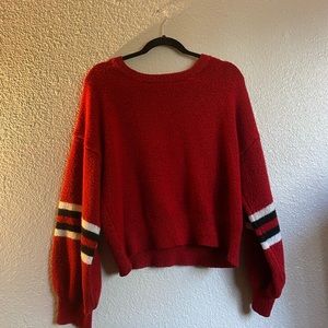 Red Pullover Sweater.